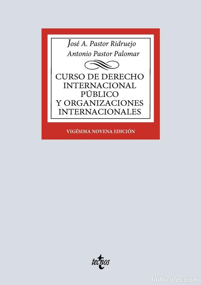 Libros: CURSO DE DERECHO INTERNACIONAL PUBLICO Y DE ORGANIZACIONES I - PASTOR RIDRUEJO, JOSE ANTONIO