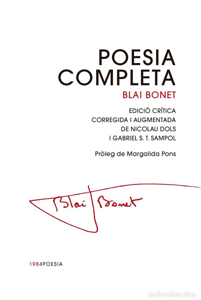 Libri: POESIA COMPLETA - BONET, BLAI