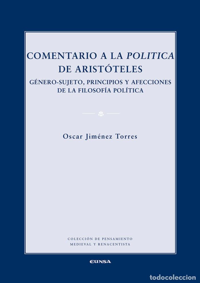 Livros: COMENTARIO A LA POLITICA DE ARISTOTELES - OSCAR JIMENEZ TORRES