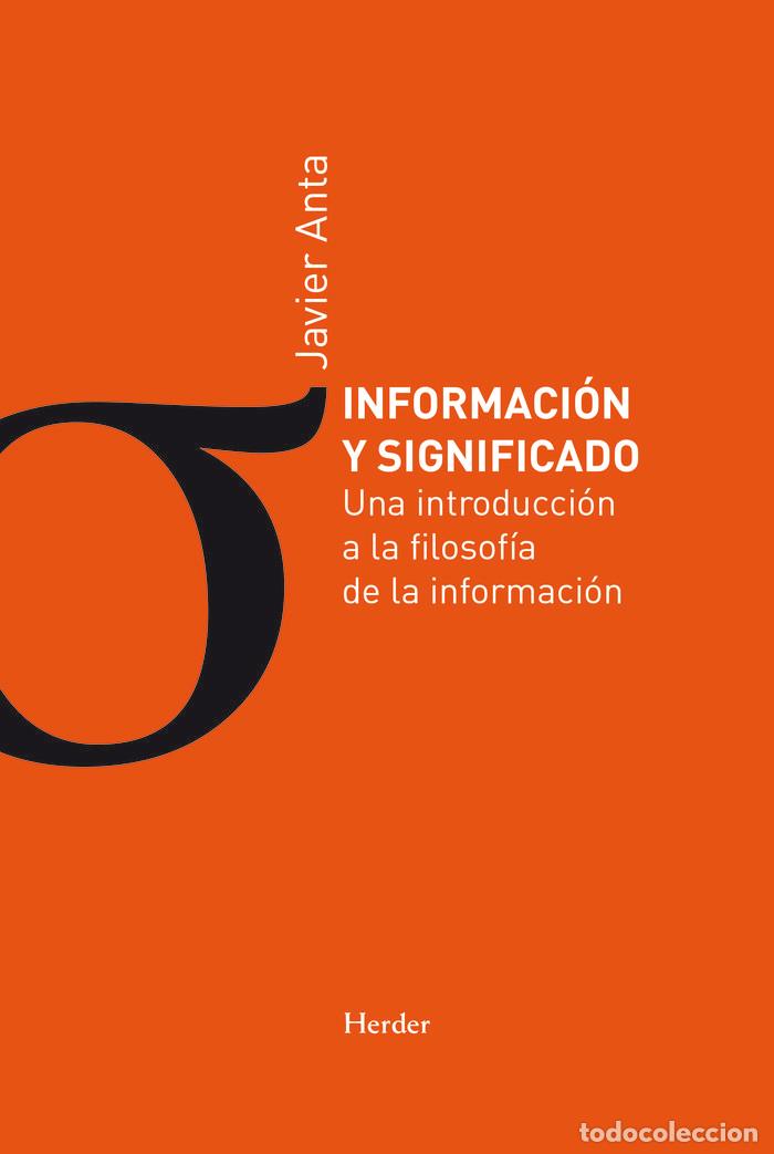 B&uuml;cher: INFORMACION Y SIGNIFICADO - ANTA PULIDO, JAVIER