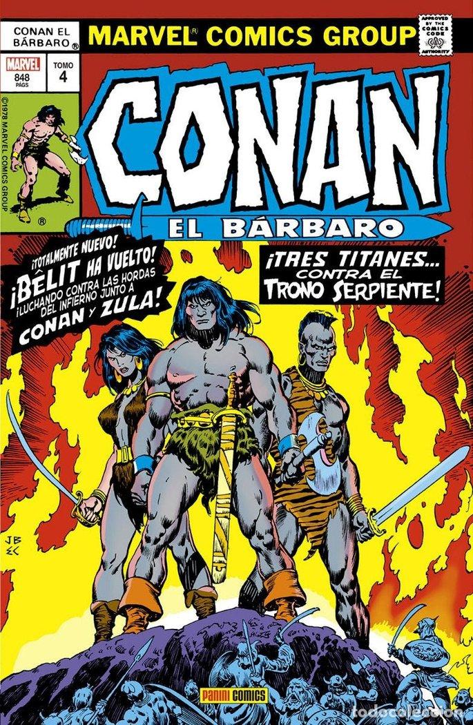 books: CONAN EL BARBARO 4 LA ETAPA MARVEL ORIGINAL - THOMAS, ROY
