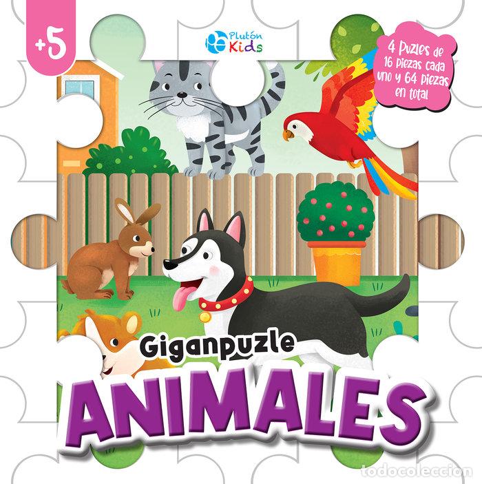 Libros: GIGANPUZLE ANIMALES - VARIOS AUTORES