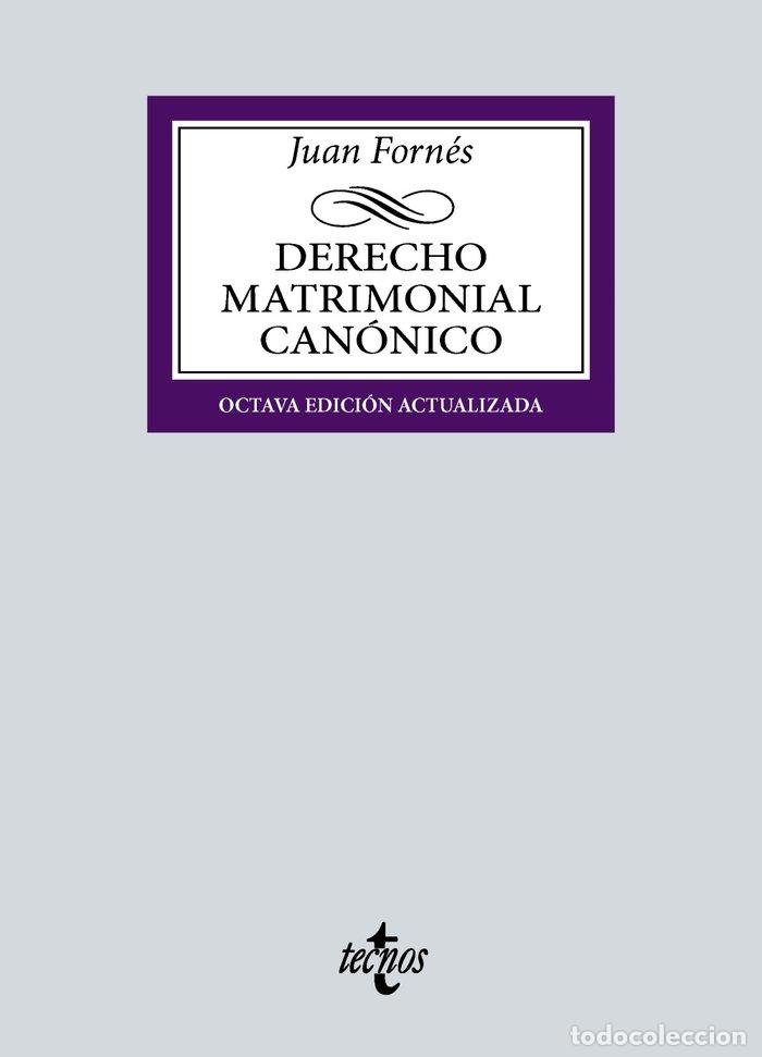 books: DERECHO MATRIMONIAL CANONICO - FORNES DE LA ROSA, JUAN