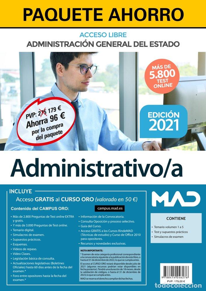Libros: PAQUETE AHORRO ADMINISTRATIVO DEL ESTADO - 7 EDITORES
