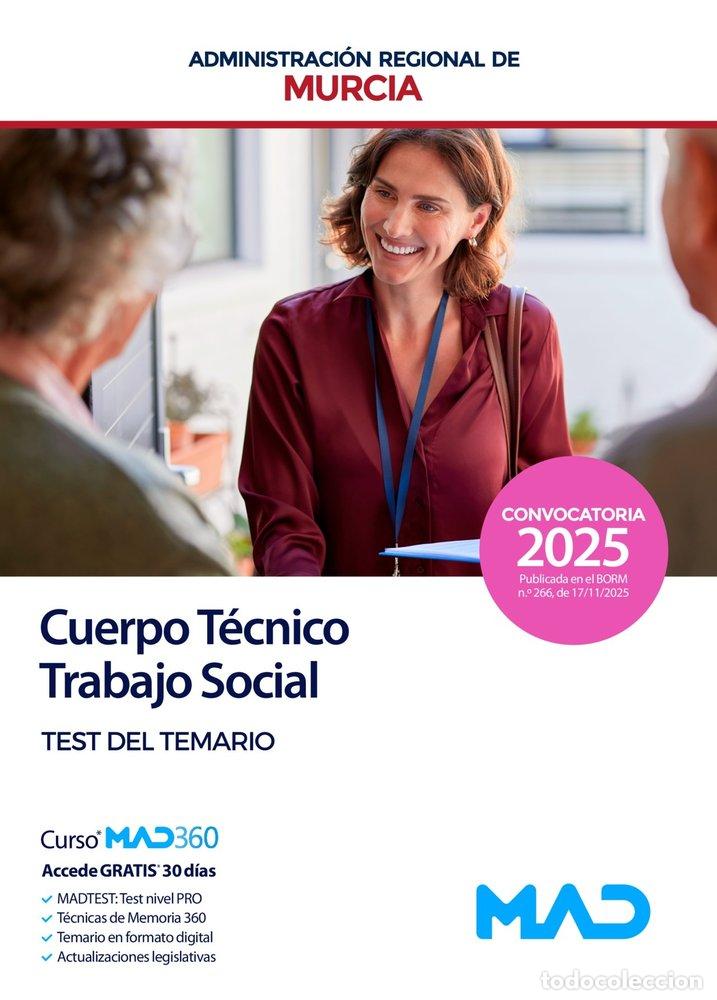 books: TRABAJO SOCIAL CUERPO TECNICO TEST TEMARIO REGION MURCIA - AA.VV