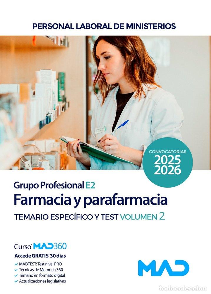 Libri: FARMACIA Y PARAFARMACIA GRUPO PROFESIONAL E2 TEMARIO 2 Y TES - AA.VV