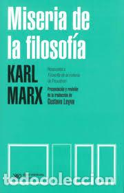 books: MISERIA DE LA FILOSOFIA - KARL MARX