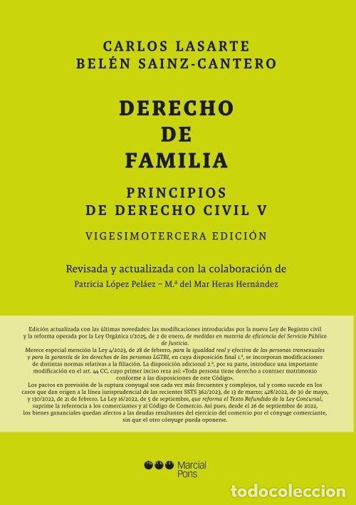 Libri: PRINCIPIOS DE DERECHO CIVIL V DERECHO DE FAMILIA 23&ordf; ED - LASARTE ALVAREZ, CARLOS