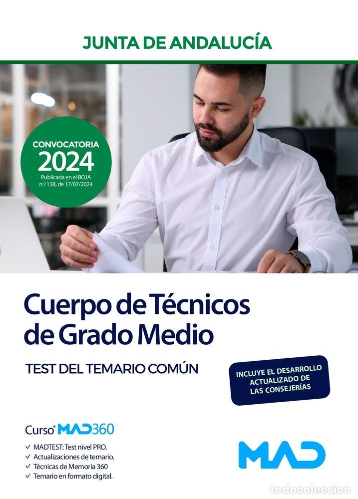 Libri: CUERPO TECNICOS GRADO MEDIO TEST TEMARIO COMUN JUNTA ANDALUC - AA.VV