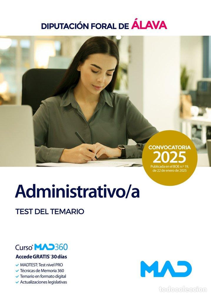 books: ADMINISTRATIVO/A TEST TEMARIO DIPUTACION FORAL ALAVA - AA.VV