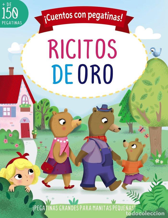 Libros: CUENTOS CON PEGATINAS RICITOS DE ORO - LOTT, AMANDA