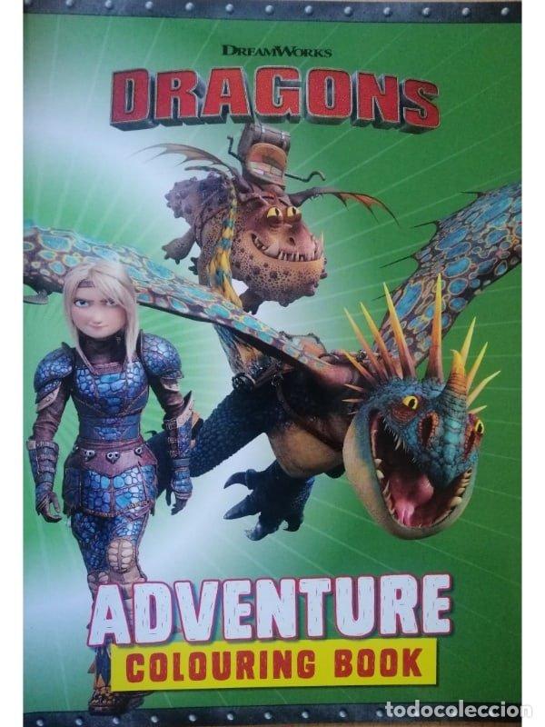 Livros: DREAMSWORKS DRAGONS ADVENTURE COLOURING BOOK - AA.VV