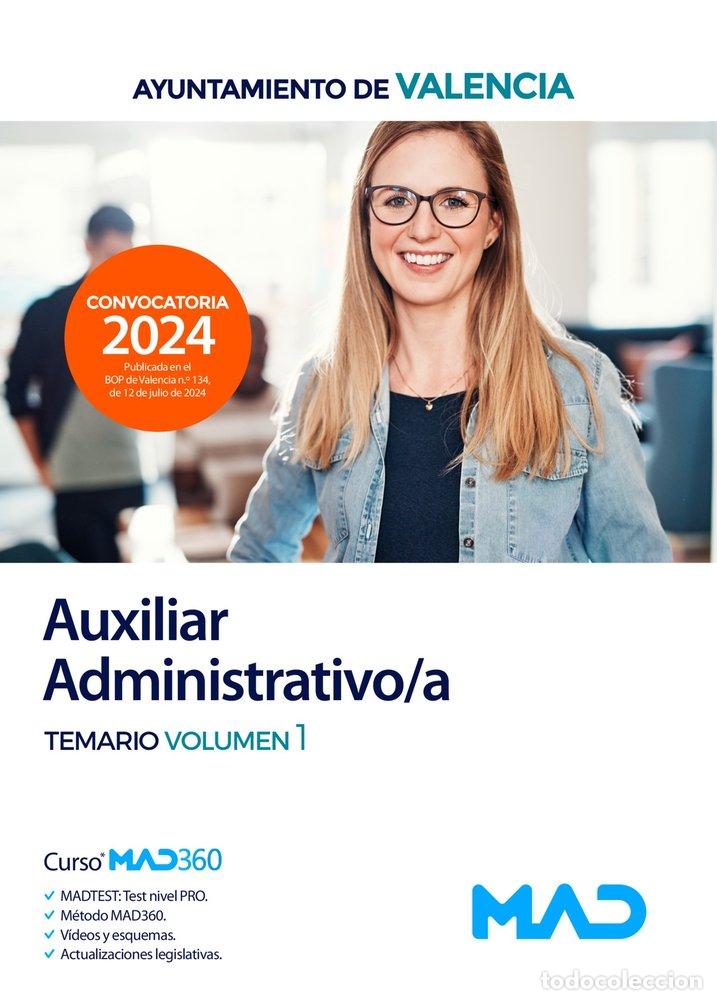 Libri: AUXILIAR ADMINISTRATIVO/A TEMARIO 1 AYUNTAMIENTO VALENCIA - AA.VV