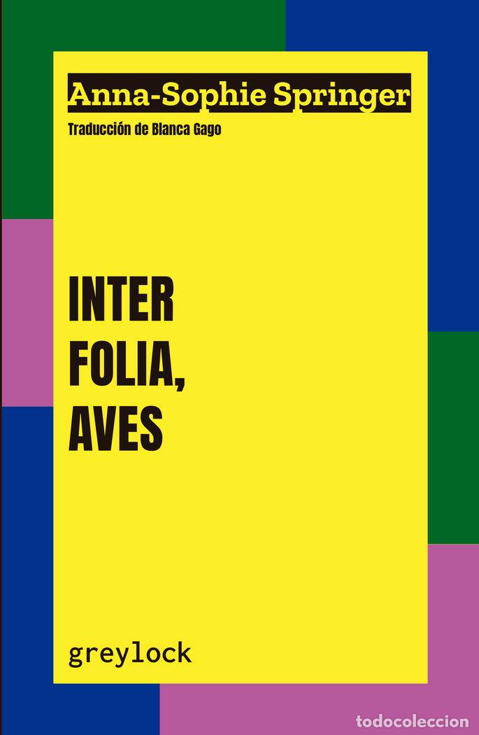 Libros: INTER FOLIA AVES - SPRINGER, ANNA SOPHIE