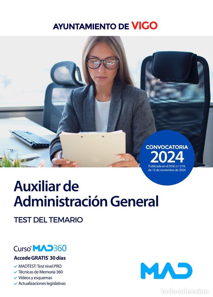 Libri: AUXILIAR ADMINISTRACION GENERAL TEST TEMARIO AYTO VIGO - AA.VV
