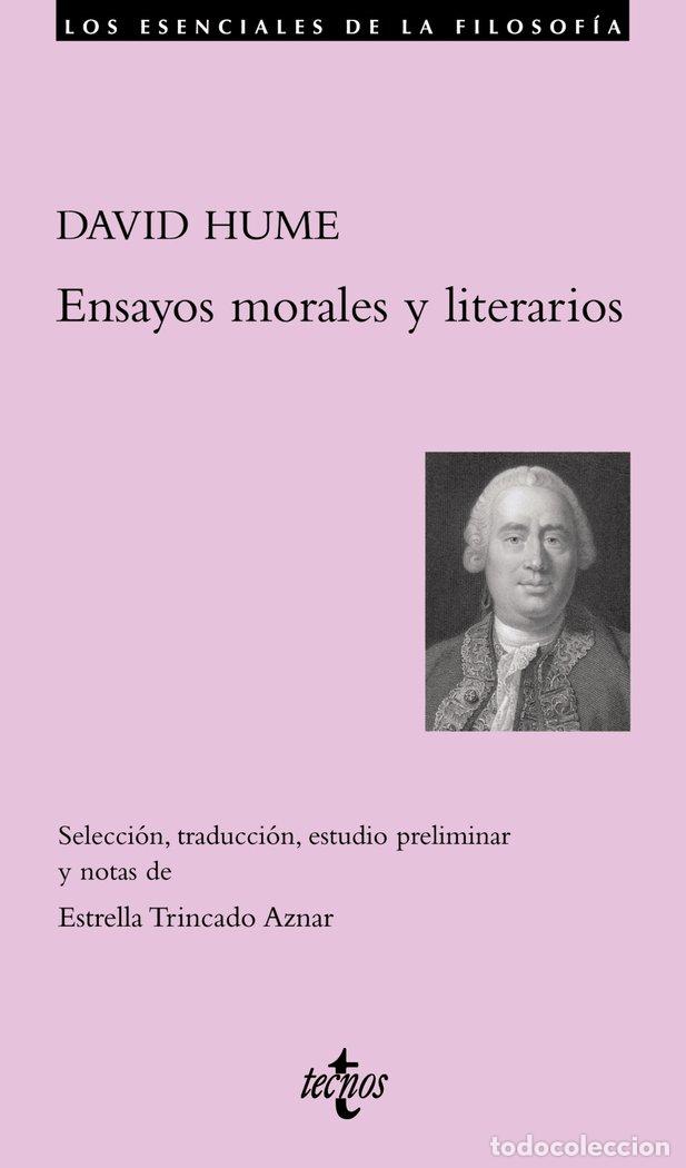 Libros: ENSAYOS MORALES Y LITERARIOS - HUME, DAVID