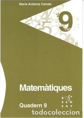 Livres: MATEMATIQUES QUADERN 9 - CANALS, MARIA ANT&Atilde;NIA