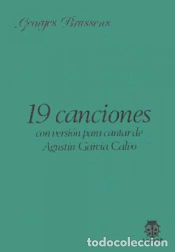 Libri: DIECINUEVE CANCIONES - BRASSENS, GEORGES