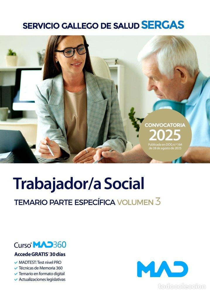 Libros: TRABAJADOR/A SOCIAL TEMARIO PARTE ESPECIFICA 3 GALLEGO SALUD - AA.VV