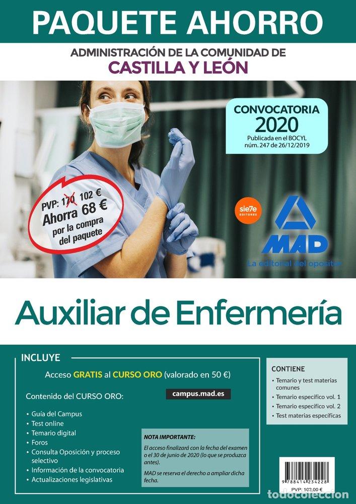 Libros: PAQUETE AHORRO AUXILIAR ENFERMERIA CASTILLA Y LEON 2019 - AA.VV