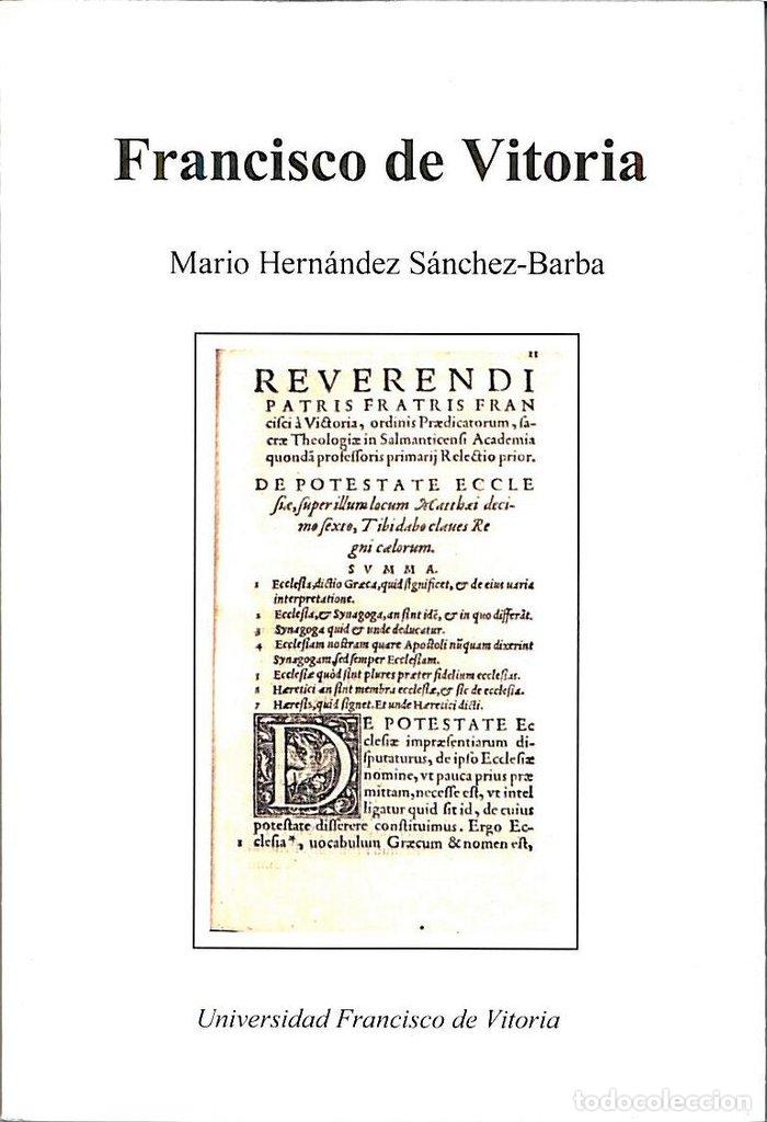 Libros: FRANCISCO DE VITORIA - HERNANDEZ SANCHEZ-BARBA, MARIO