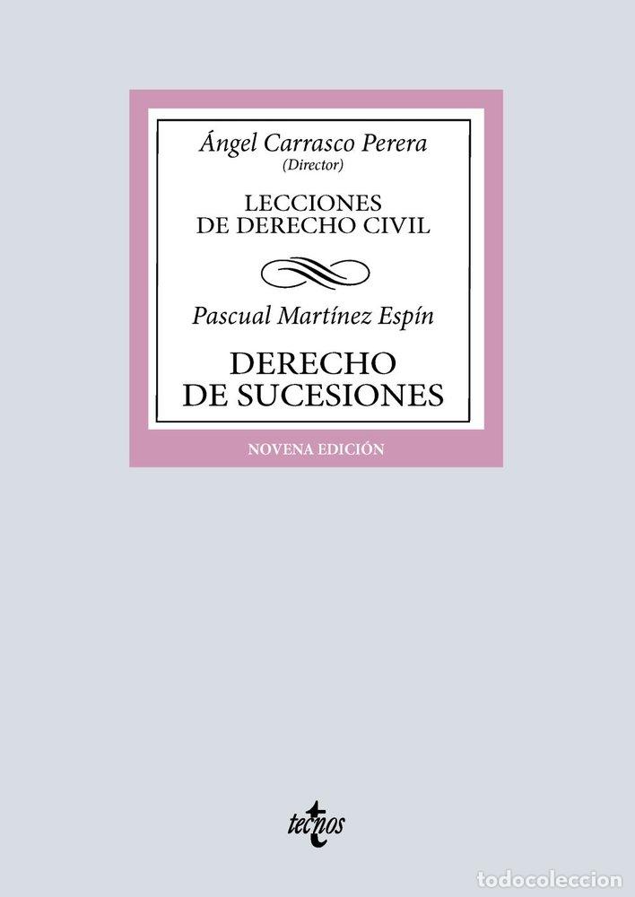Libros: DERECHO DE SUCESIONES - MARTINEZ ESPIN, PASCUAL