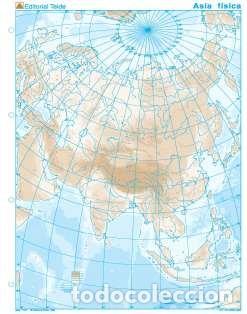 Libri: MAPA MUDO ASIA FISICO (100 UDS) - SIN AUTOR