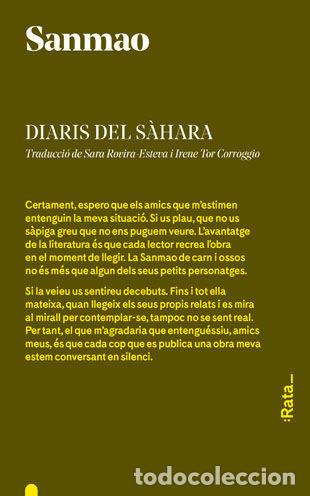 Livros: DIARIS DEL SAHARA - SANMAO