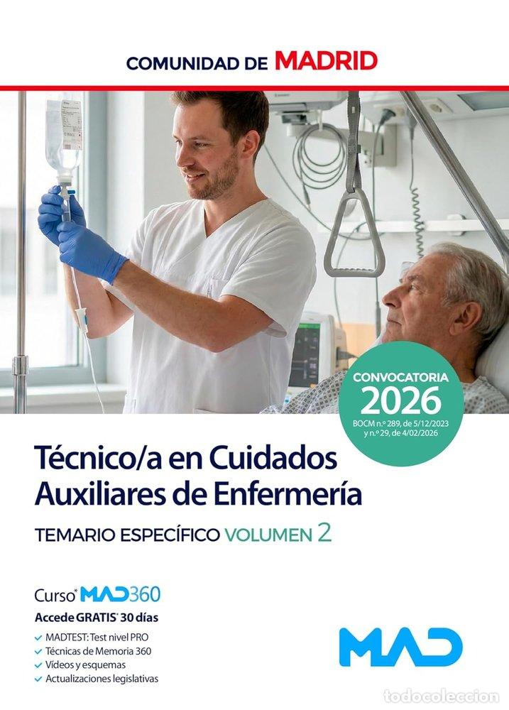 Libros: TECNICO/A CUIDADO AUXILIAR ENFERMERIA TEMARIO 2 MADRID - AA.VV