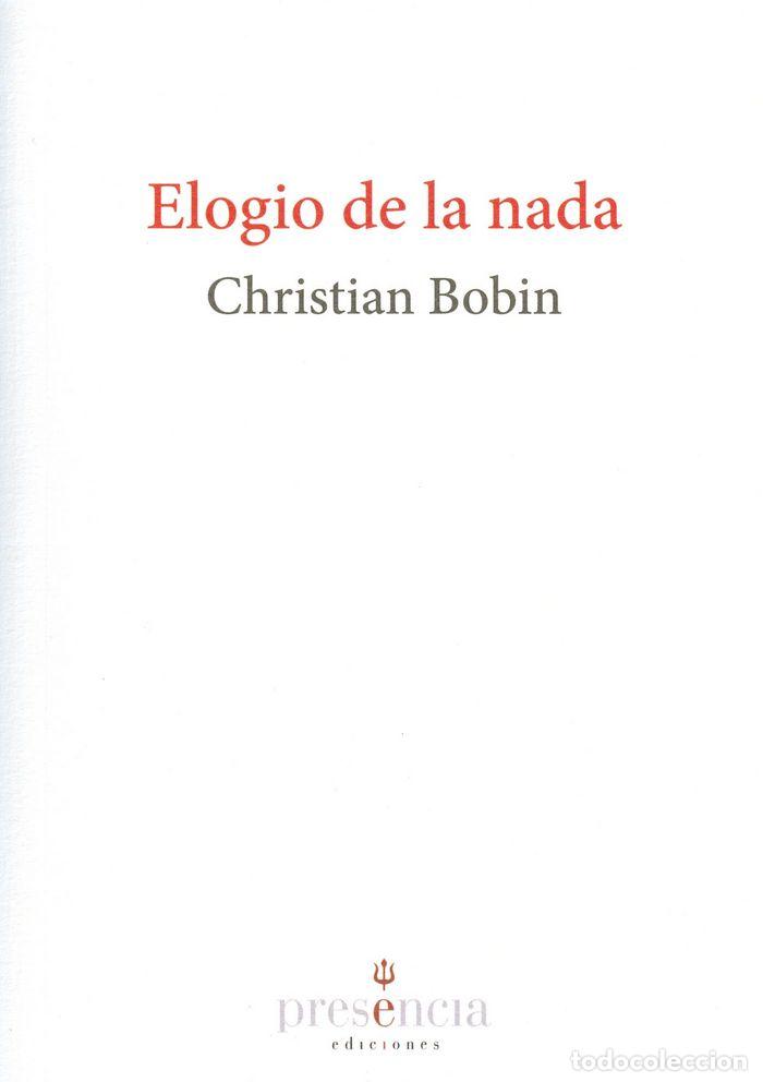 Libros: ELOGIO DE LA NADA - BOBIN, CHRISTIAN