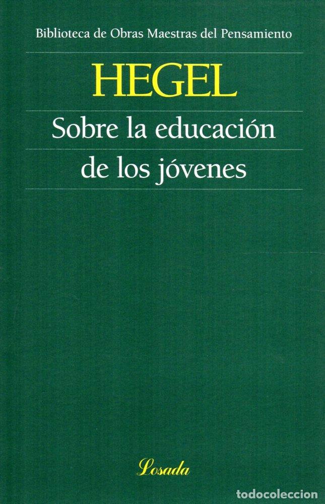 Livres: SOBRE LA EDUCACION DE LOS JOVENES - HEGEL