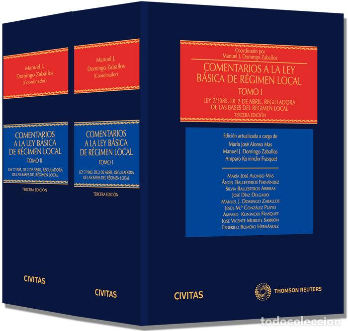 B&uuml;cher: COMENTARIOS A LA LEY BASICA DE REGIMEN LOCAL (TOMO I) - LEY - ALONSO MAS, M&ordf; JOSE