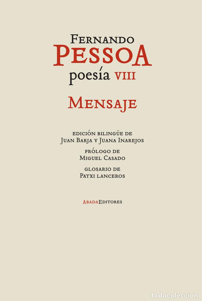 Libros: POESIA VIII MENSAJE - PESSOA, FERNANDO