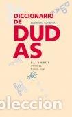 B&uuml;cher: DICCIONARIO DE DUDAS - CUMBRE&Ntilde;O, JOSE MARIA