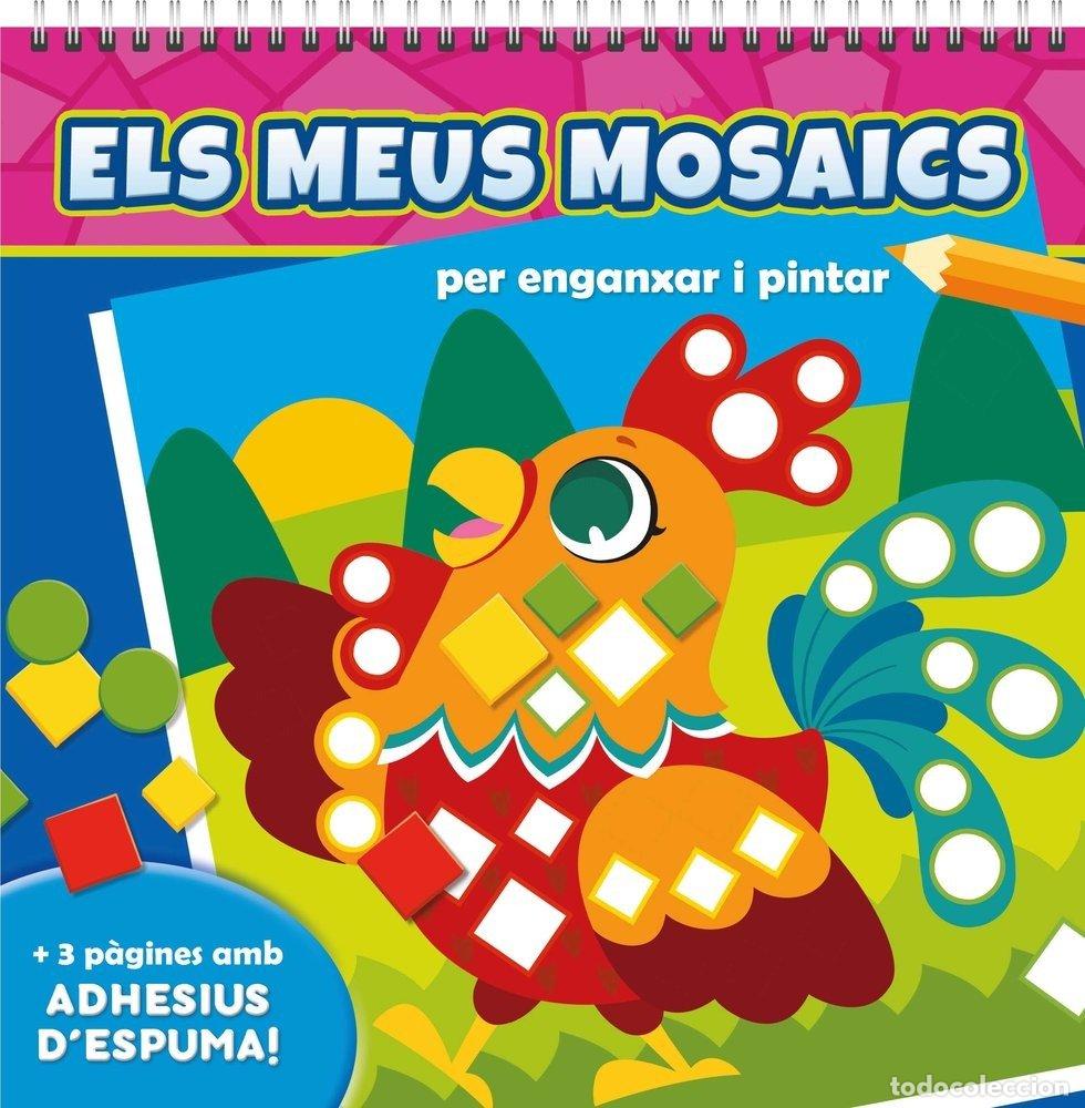 Libros: ELS MEUS MOSAICS PER ENGANXAR I PINTAR ANIMALS DOMESTICS - .