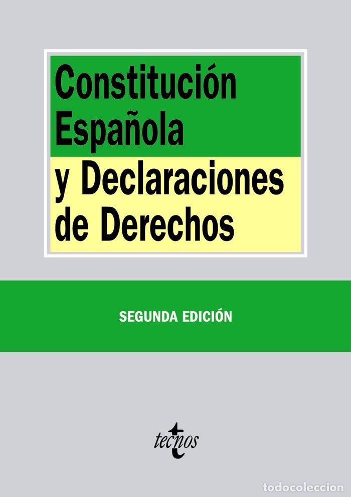 Livres: CONSTITUCION ESPA&Ntilde;OLA Y DECLARACIONES DE DERECHOS 2&ordf;ED - AA.VV
