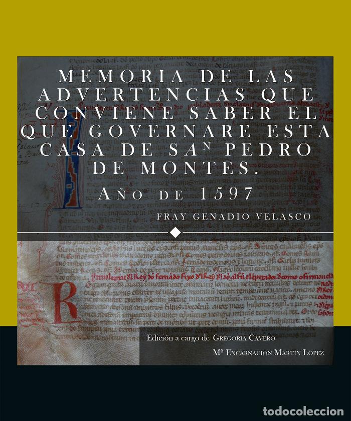 Livros: MEMORIA DE LAS ADVERTENCIAS QUE CONVIENE SABER EL QUE GOVERN - VELASCO, FRAY GENADIO