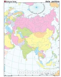 Livres: MAPA MUDO ASIA POLITICO (COLOR) (100 UDS) - SIN AUTOR