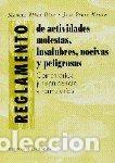 Libros: REGLAMENTO DE ACTIVIDADES MOLESTAS - PI&Ntilde;AR DIAZ, MANUEL PEREZ MARTO