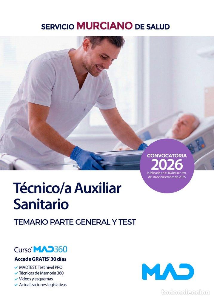 Libros: TECNICO AUXILIAR SANITARIO TEMARIO GENERAL Y TEST MURCIANO S - AA.VV