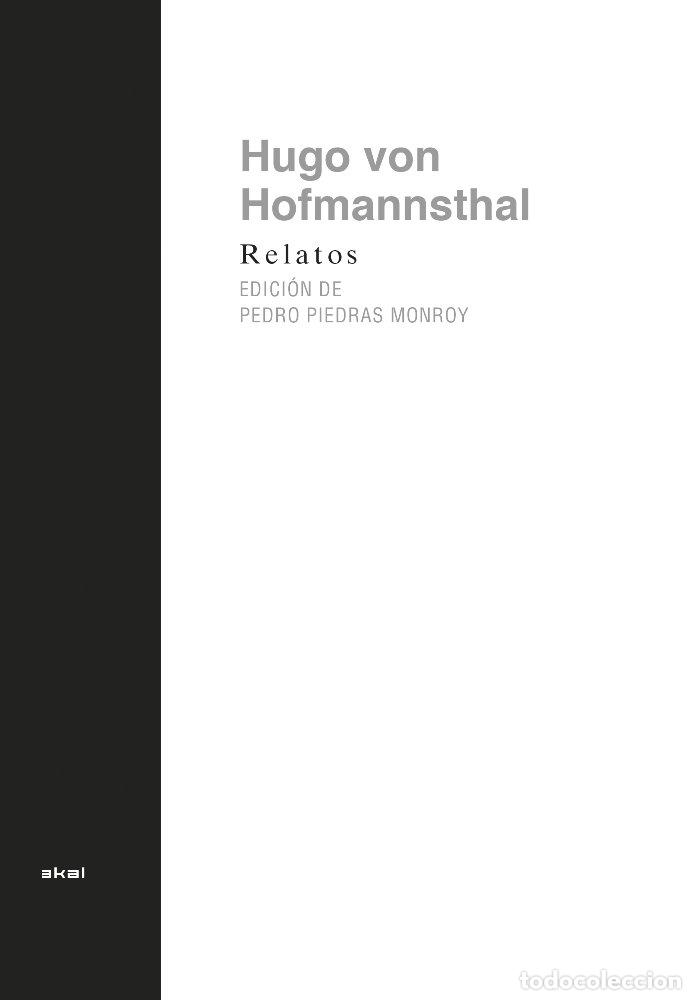 Livres: RELATOS - VON HOFMANNSTHAL, HUGO