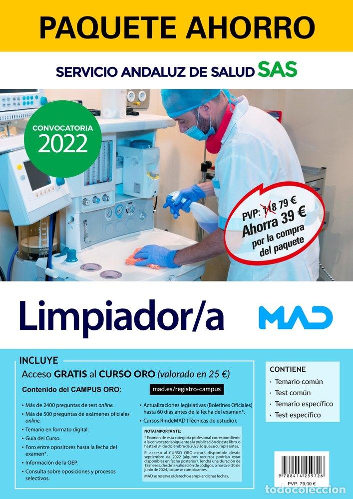 Livres: PAQUETE AHORRO LIMPIADOR/A SERVICIO ANDALUZ DE SALUD (SA - GOMEZ MARTINEZ, DOMINGO