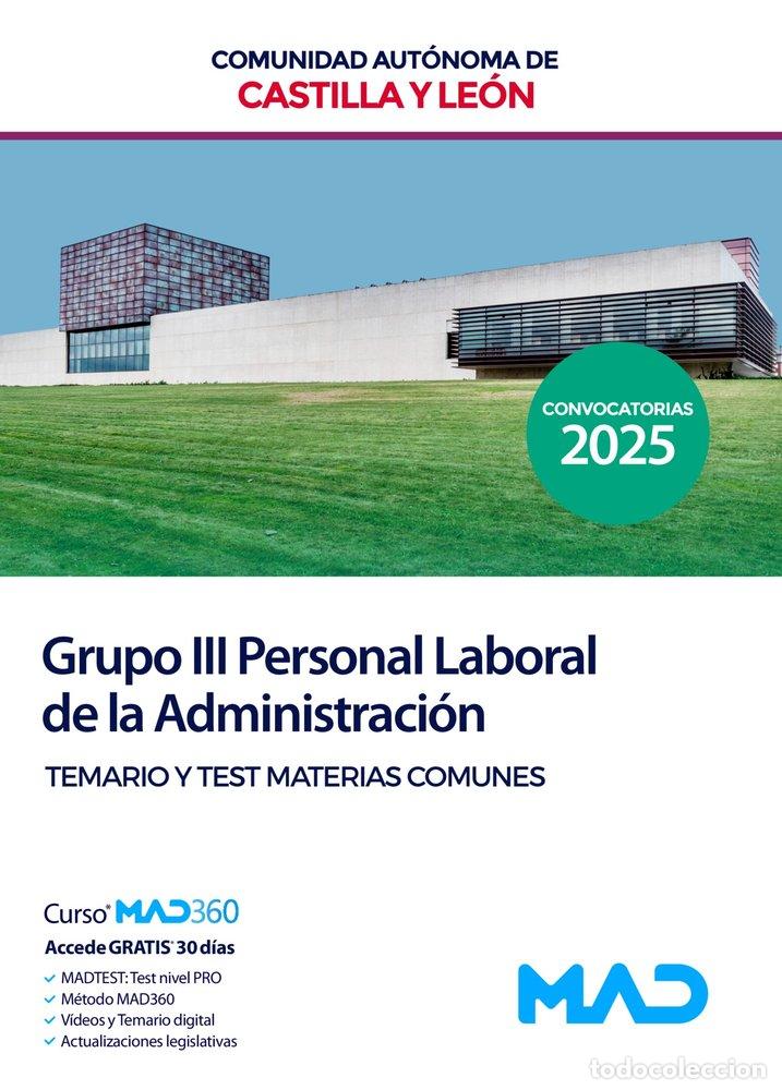 Livres: GRUPO III PERSONAL LABORAL TEMARIO Y TEST MATERIA COMUN CAS - AA.VV