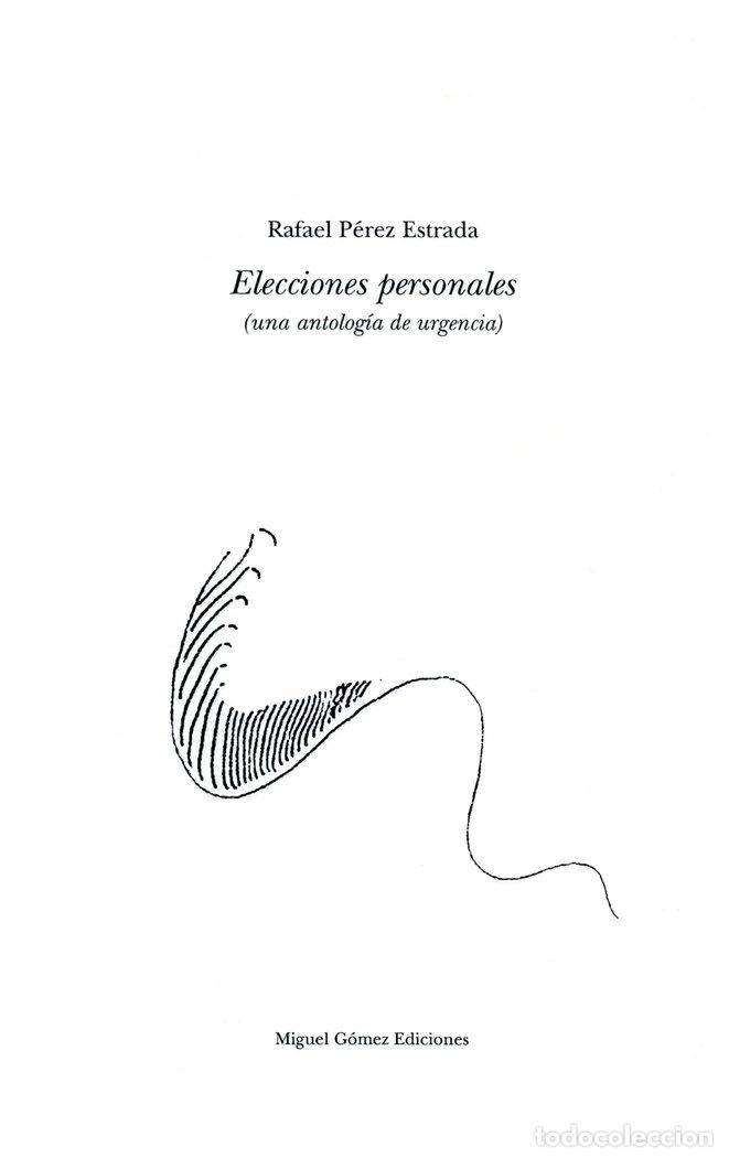 Livres: ELECCIONES PERSONALES - AA.VV