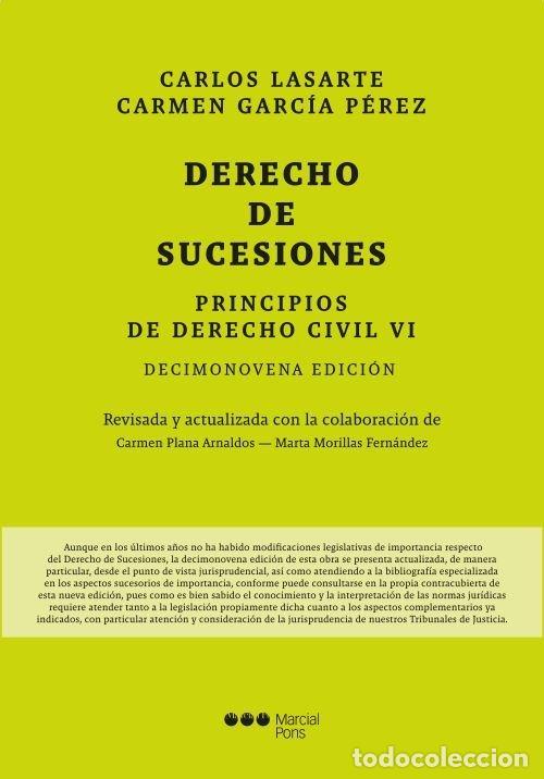 Libros: PRINCIPIOS DE DERECHO CIVIL TOMO VI SUCESIONES 19&ordf; ED - LASARTE ALVAREZ, CARLOS