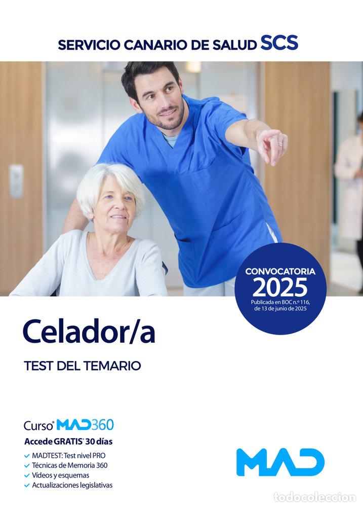 Livres: CELADOR/A TEST DEL TEMARIO SERVICIO CANARIO SALUD - AA.VV