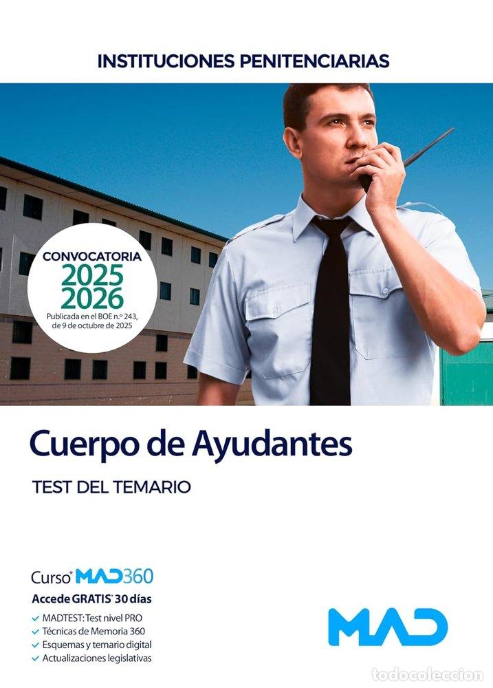 Libros: CUERPO AYUDANTE INSTITUCION PENITENCIARIA TEST INSTITUCIONE - AA.VV
