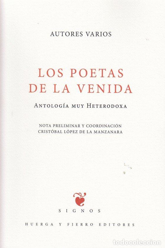 Libros: POETAS DE LA VENIDA - AA.VV