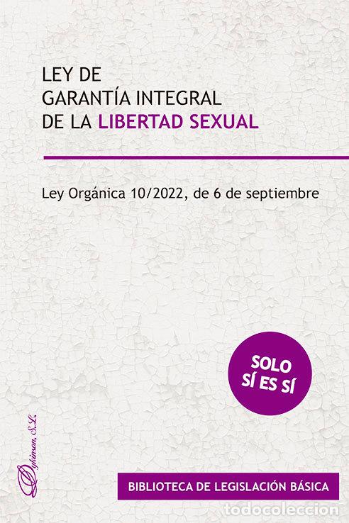 Libros: LEY DE GARANTIA INTEGRAL DE LA LIBERTAD SEXUAL - DYKINSON