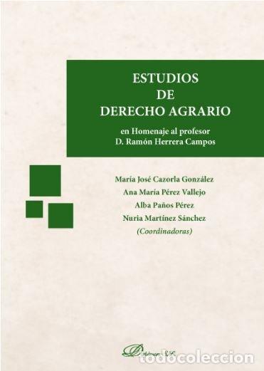 Libros: ESTUDIOS DE DERECHO AGRARIO - MARTINEZ SANCHEZ, NURIA